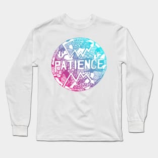 Dual Color Circle of Patience Long Sleeve T-Shirt